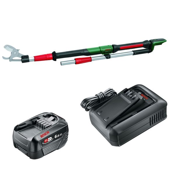Bosch - Cordless Extendable Pruning Shear with Charger &amp; 6.0Ah Battery