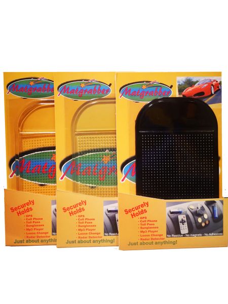 Sticky Rubber Pad - Reusable Matgrabber - Pack of 3 Assorted Colours