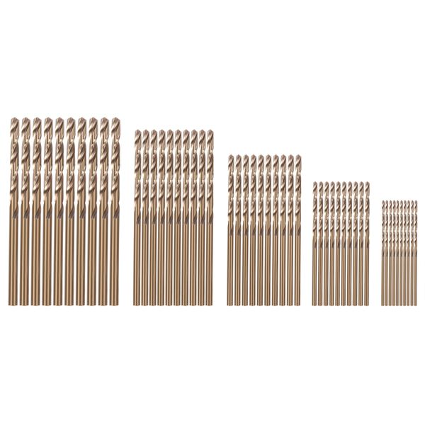 50Pcs M35 Cobalt Drill Bit Set,Hss-Co Set 1-3Mm