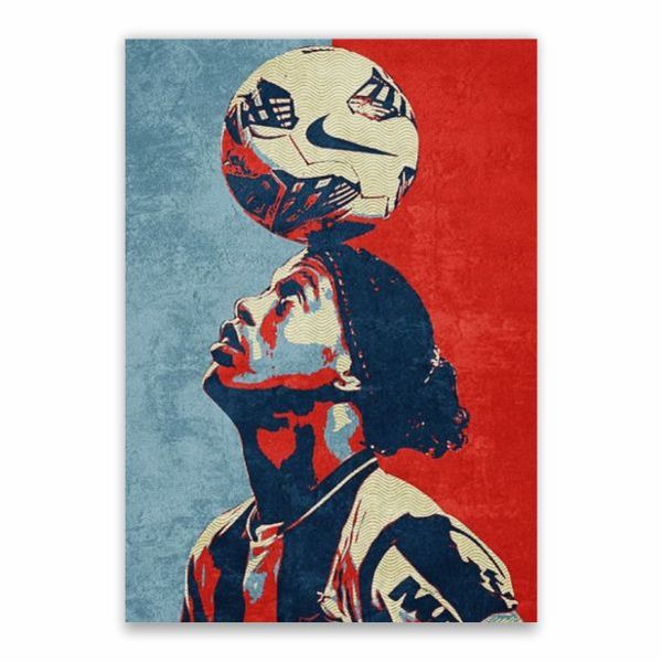 Ronaldinho Balancing Ball Poster - A1