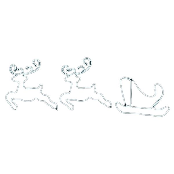 Neon White LED Reindeer &amp; Sleigh Outdoor Rope Christmas Light