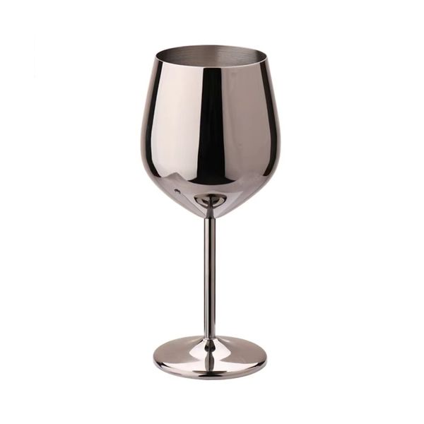 Stainless Steel Wine Glasses Set of 2