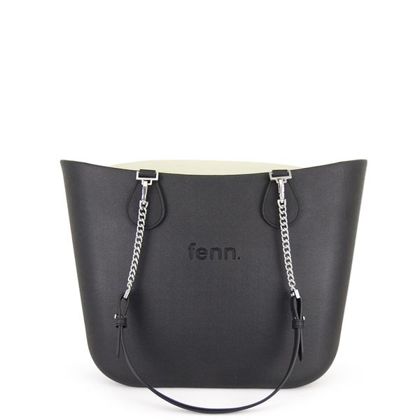 Fenn Original Collection Black with Beige Inner and Silver Chain
