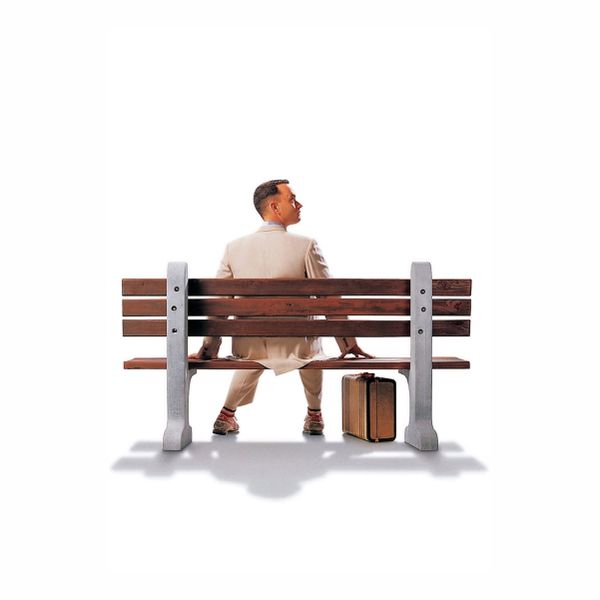 Forrest Gump White Abstract - A1 Poster