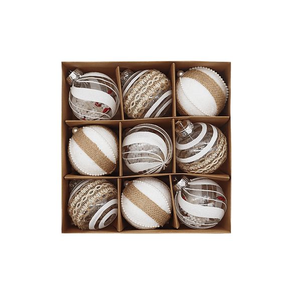 Christmas Tree Pendants, Festive Atmosphere, Christmas Atmosphere Balls9PCS