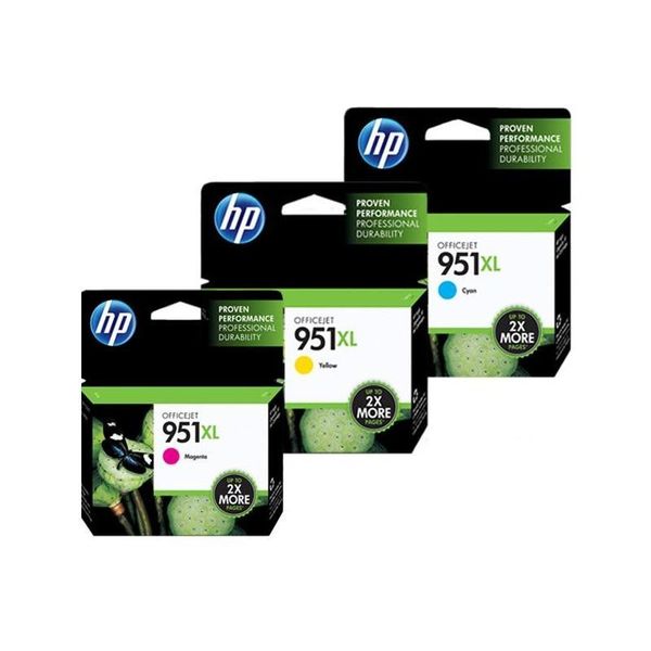 HP 951XL Cyan/Yellow/Magenta Officejet Ink Combo
