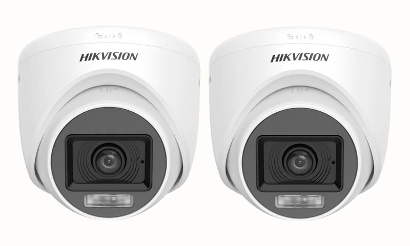 Hikvision Smart Hybrid Light Turret Camera - Set of 2 - SBR Combo Deal
