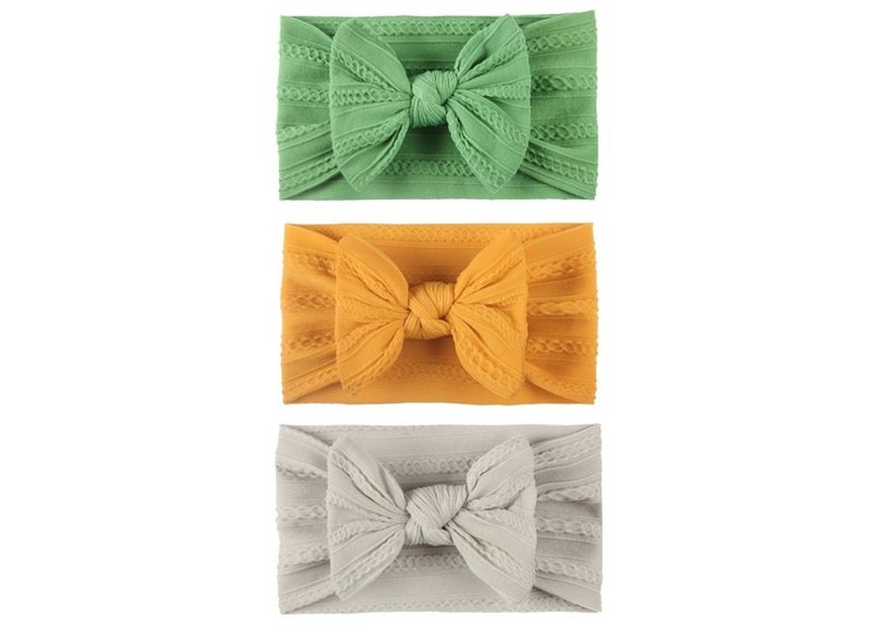 Set of 3 Baby Headbands with a Bow