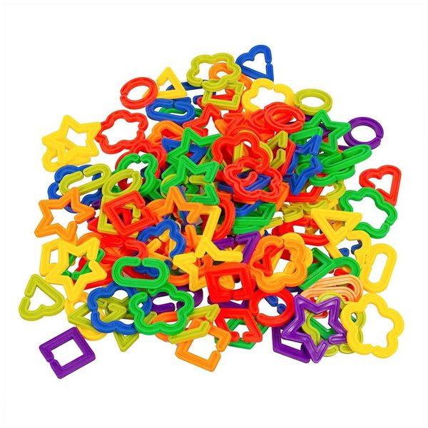 Colourful Fun Educational Stem Building Connector Shapes