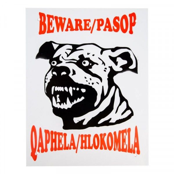 Bulk Pack 2 x Complete Beware Staffordshire Warning Sign