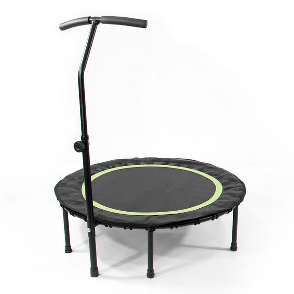40" Fitness Trampoline with Adjustable Handle Bar Stable Rebounder Exercise