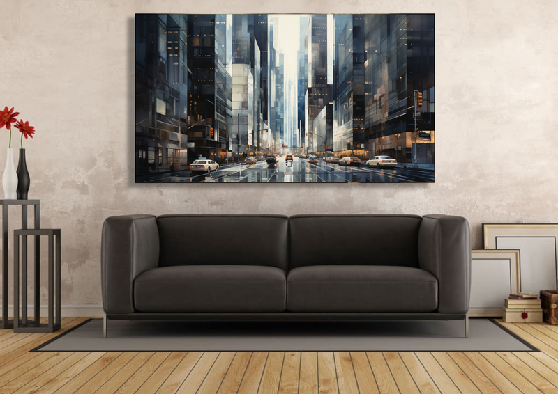 Canvas Wall Art - Concrete Jungle Layer - HC1292
