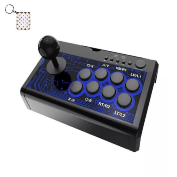 7 in 1 Wired Game Joystick Rocker Retro Arcade Station And A Keyholder
