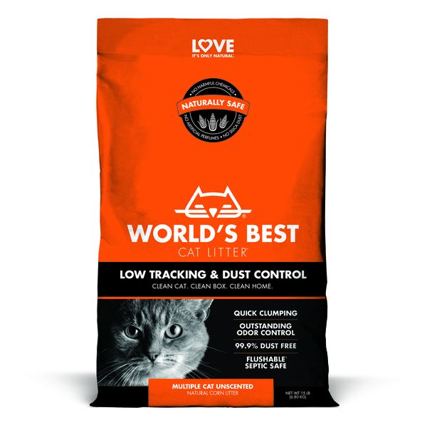 World's Best Cat Litter - Low Tracking &amp; Dust Control 6.8kg