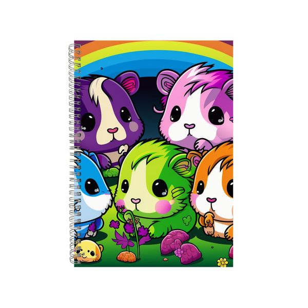 Colourful Guinea Pig Group Notebook Animal Gift Idea Notepad Pad 81