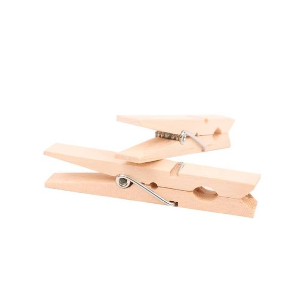 Natural Wooden Clothespins, Eco-Friendly Multi-Size Laundry Clips (20PCS)
