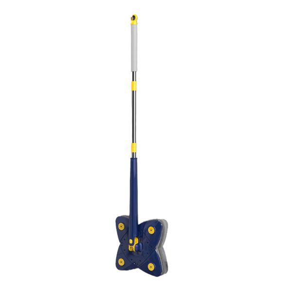Liquid Adding Microfiber 360 Rotating Mop Clover Shape Easy Clean Mop 135cm