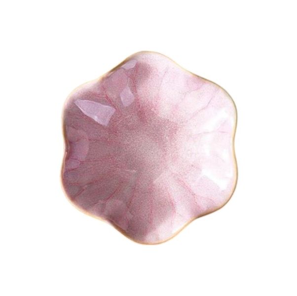 Ceramic Lotus Leaf Jewellery Organizer Tray - Pink