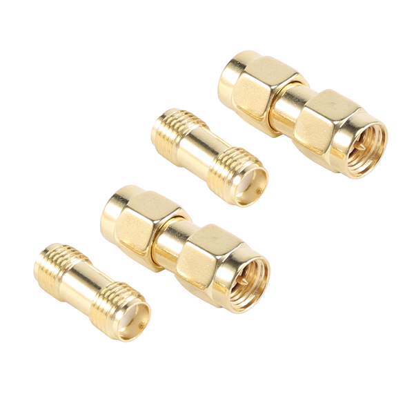 2 Pcs SMA Male to SMA Male Plug+ 2 Pcs SMA Female to SMA Female Jack RF Co