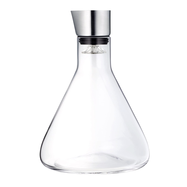 2.5L Modern Glass Wine Decanter with Aerator and Pourer Lid