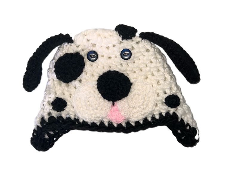 Crochet Beanie, Dalmation