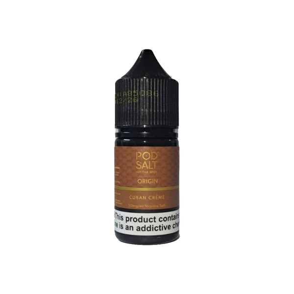 30ml PodSalt Origin- Cuban Creme- 50mg