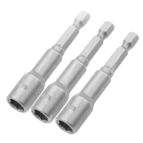 Tolsen - Magnetic Nut Socket Set (8mm x 65mm) - 3 Piece