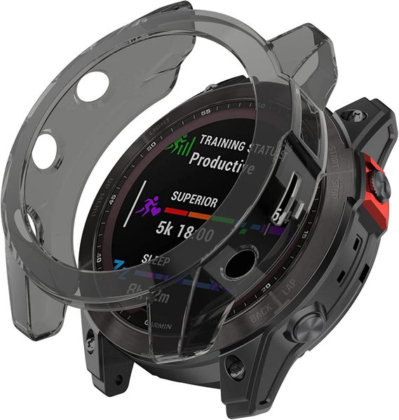 TPU Protective case for Garmin Fenix 7s-Black