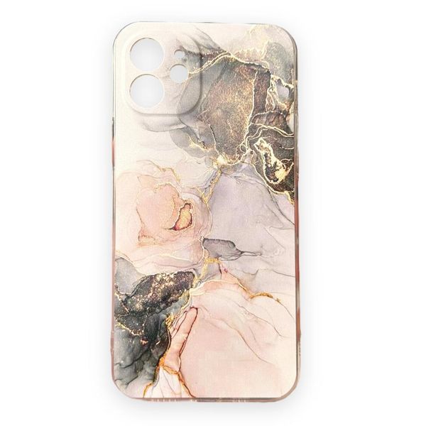 AMA Silicone Marble Pattern Phone Cover For iPhone 11 Pro Max - Multicolor
