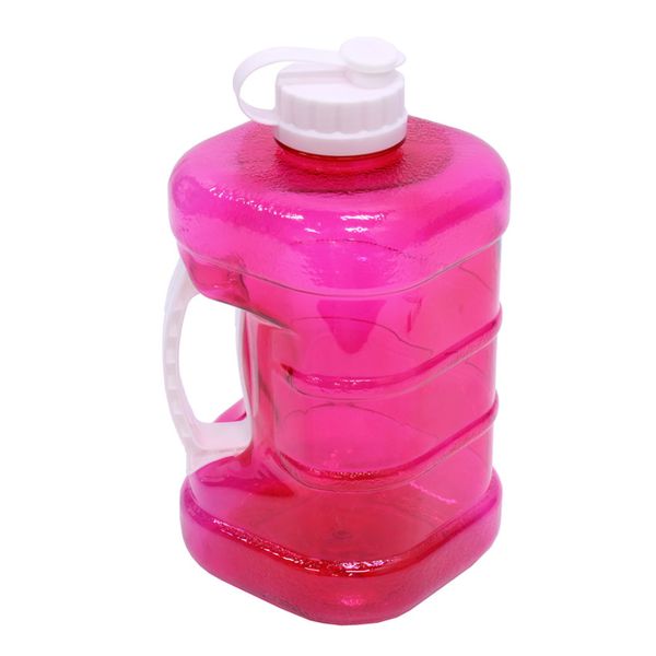 2 Litre Sports Water Bottle With Integrated Carry Handle - Pink
