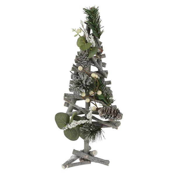 George &amp; Mason - Xmas Fir Tree Wood With White Berries