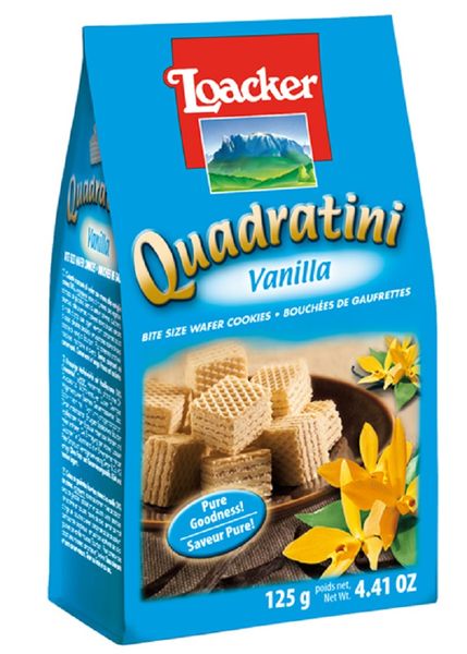 Loacker Quadratini Vanilla 125g (Box of 12)