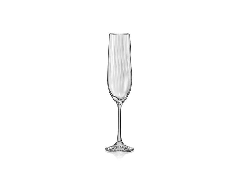 Waterfall Crystal Champagne Flute 190ml - Set of 6