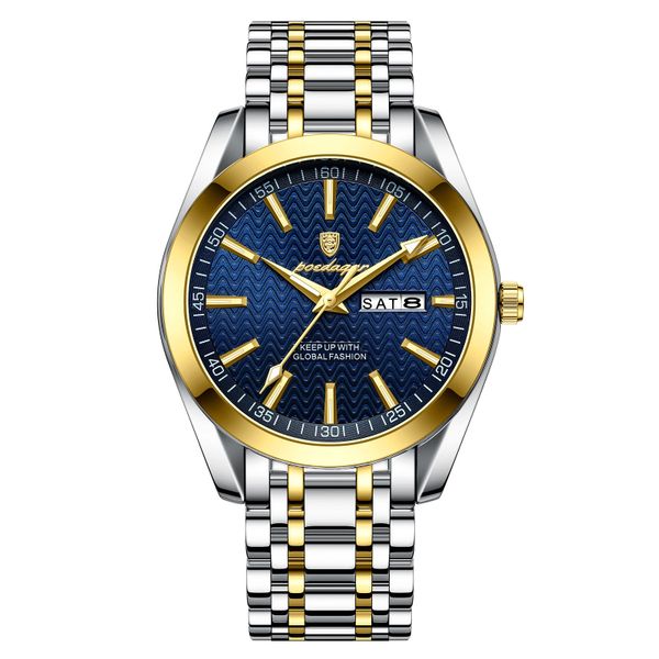 Poedagar Luxury Waterproof Date Week Men Watches