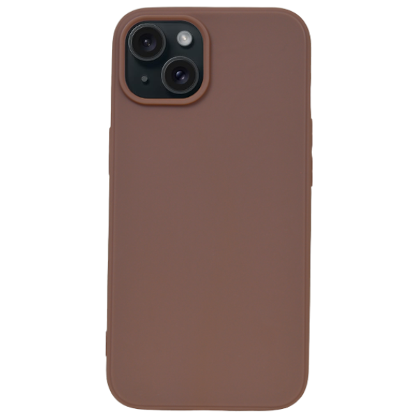 High Quality Silicone Phone Case For iPhone 15 - Brown