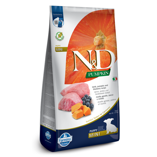 Farmina N&amp;D Lamb, Pumpkin &amp; Blueberry - Puppy Mini 7kg