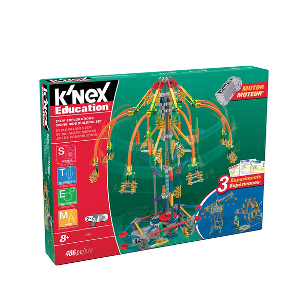 Knex Education - Swing Ride Building Set - 486 Pieces/3 Models