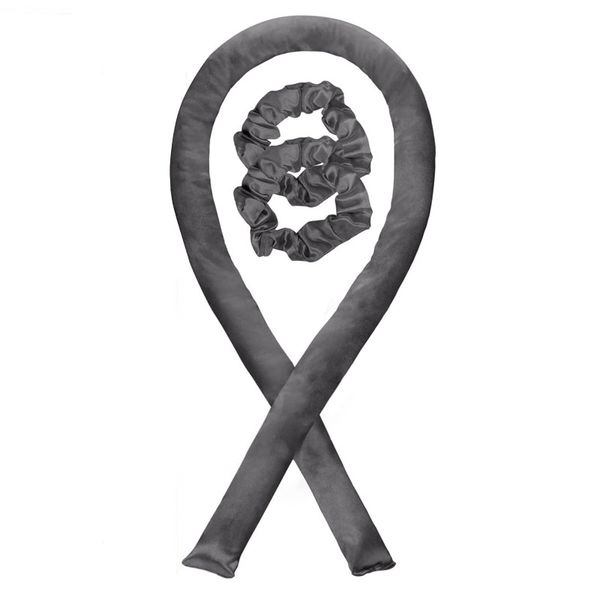 Satin Heatless Curling Set HeatlessRod Headband, No Heat Soft Curlers