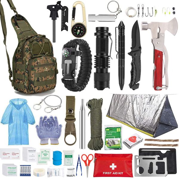 Tactical Survival Multi-Function Kit,-33 in 1-039