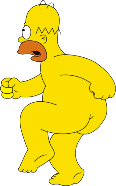 Homer Simpson Car Window Decorative Sticker 3D Peeking Character Stickers