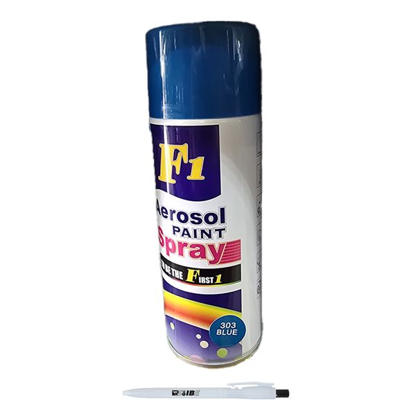 2Pcs Quality 450ml 303 Blue Car/Multipurpose Spray Paint With ReVibe Pen