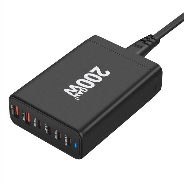 200W Gan Desktop Charger Usb Type C Pd Charger Quick Charge (Eu)
