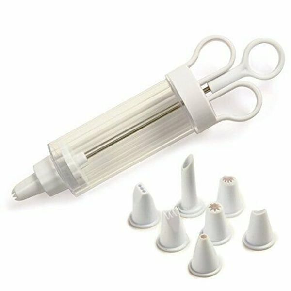 9 Pieces Of Icing Syringe &amp; Nozzle Cake Decorating Tool Set