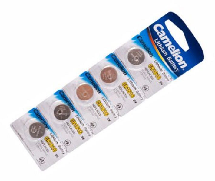 CAMELION CR1616-BP5 Lithium Coin Battery 3V 50mA 16x1.6mm5P/Pack