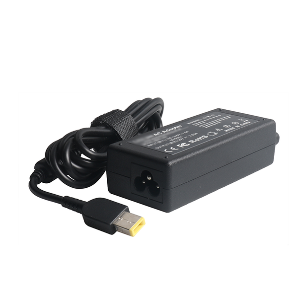 Lenovo Usb Yellow Pin Square 90watt Charger-Black