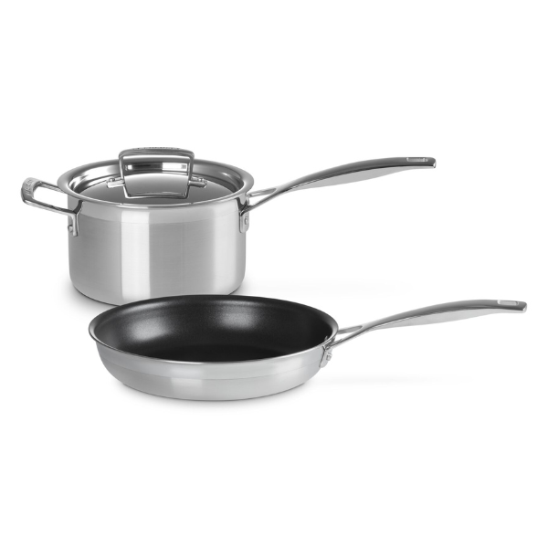 Le Creuset Classic 3-ply Stainless Steel 2-piece Starter Set