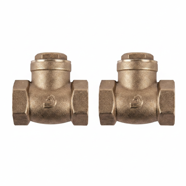 Torrenti Brass Swing Check Valve 32mm for Plumbing &amp; Irrigation - 2 Pack
