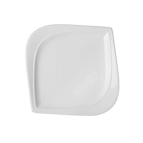 White PorcelainvBig Eye Oval Dinner Plate - 12 Pieces 10.5 Inches