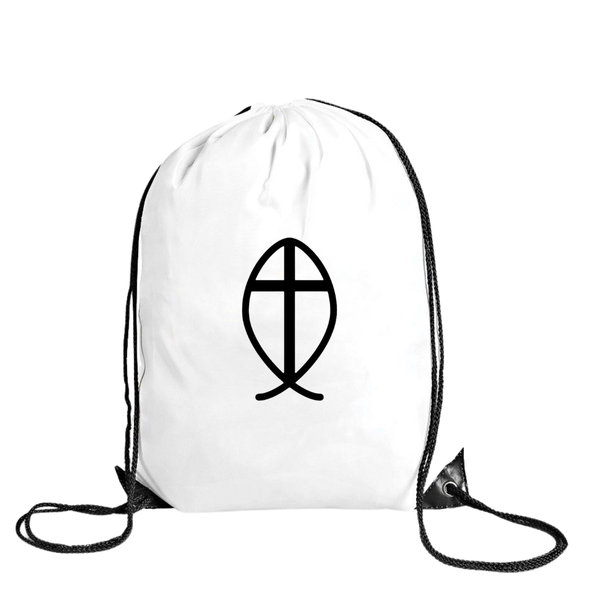 Drawstring Bag - Polyester - Cross Fish image