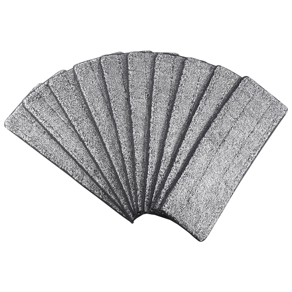 10Pieces Microfiber Mop Pads House Kitchen Floor Cleaning Flat L
